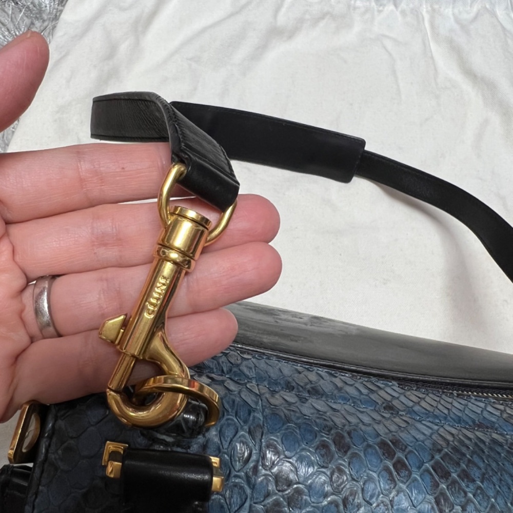 Celine Python Trapeze Bag 100% Authentic - Picture 9 of 10